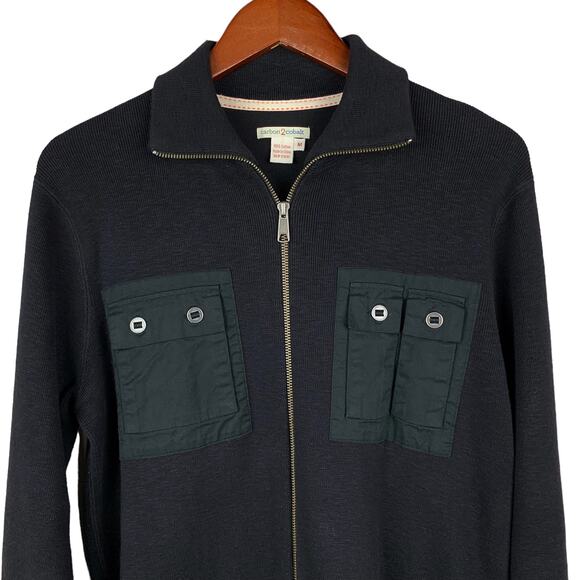 Men's Black and Green Sweater - Picture 2 of 9